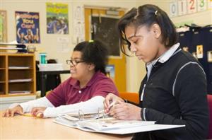 Students in a classroom 